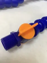 Tubo neumático de 1/4 , 3/8, 1/2 , BPS, rosca macho de plástico Flexible, manguera de tubo de refrigerante de aceite de agua para máquina de torno CNC