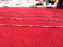 Trustdavies-Cadena de serpiente ondulada para mujer, de Plata de Ley 925 auténtica, cadena de 40cm/45cm 0,7/0,8mm, cadena DC06