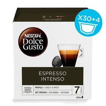 Coffee Capsules Nescafé Dolce Gusto (34 uds) Espresso intenso
Coffee Capsules Nescafé Dolce Gusto (34 uds) Espresso intenso