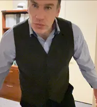 Chaleco de lana de Tweed para hombre, chaqueta ajustada informal, marrón, para boda y negocios