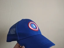 Gorra de béisbol de Hip Hop de Sol de Capitán América para niño, sombreros para niño o niña, gorras de rejilla con cierre en la parte trasera para niño