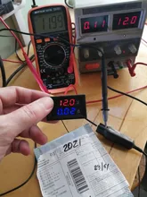Voltímetro de alta calidad, amperímetro azul + rojo LED Amp doble Digital, medidor de voltímetro DC 100V 10A