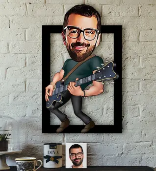 Personalized Mr Guitarist Caricature OF 3D Wood Tablo-1 Reliable Quality Funny Fun Cost Effective Special Design decoration
Personalized Mr Guitarist Caricature OF 3D Wood Tablo-1 Reliable Quality Funny Fun Cost Effective Special Design decoration