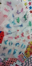 6 hojas de papel Washi para decoración de ordenador y teléfono, pegatinas impermeables de animales, pájaros, ballena, mariposa, Notebook