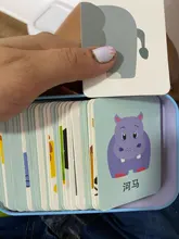 Tarjetas de puzles cognitivos para bebé, juguetes educativos, juego de relacionar, vehículo de dibujos animados, animales frutales, tarjetas didácticas en inglés para niños