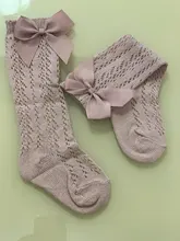 Calcetines de algodón transpirables para bebé, medias de tubo de Color sólido, 5 colores, S/M/L/XL/XXL