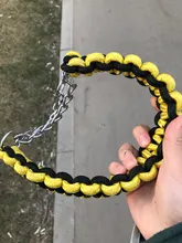 Collar de Color mejorado de alta calidad para perros grandes, Pastor Alemán, cadena P, ajustable, para perros medianos y grandes