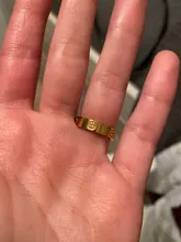 Anillo de boda de acero inoxidable con circonitas cruzadas para mujer, niña y hombre, 2021