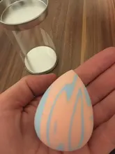 Esponja de maquillaje, esponja cosmética para polvos base, licuadora de belleza suave, herramienta en forma de gota de agua