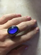 Anillo de cristal con cambio de Color según estado de ánimo, joyería de cristal con cambio de Color según estado de ánimo, anillos de temperatura, sensibilidad, estado de ánimo, regalos de tamaño ajustable, suministros para fiestas y eventos, 2016