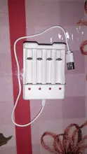 Charging-Battery-Charger Circuit-Protection Usb-Output Rechargeable 4-Slots Aaa/aa Short