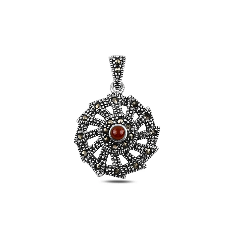 Armagano Natural Stone & Marcasite Pendant
Armagano Natural Stone & Marcasite Pendant