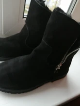 Botas de nieve cálidas de terciopelo para mujer, botas de algodón de tubo corto con borla y cremallera, zapatos de algodón, versión coreana, novedad de invierno de 2020