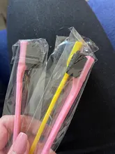 Cepillo de pelo de doble cara para peluquería, accesorios profesionales, cepillo de pelo de Color aleatorio, 3 uds.