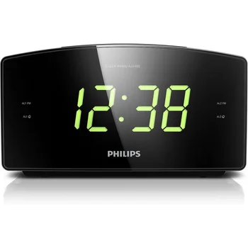 Philips AJ3400 - Radio alarm clock with large LED display, FM Radio, Dual alarm, repeat, black Color
Philips AJ3400 - Radio alarm clock with large LED display, FM Radio, Dual alarm, repeat, black Color