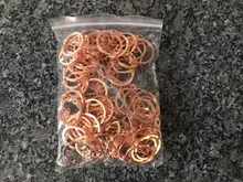 20 unids/lote llavero Chapado en 6 colores 50mm largo partido redonda llaveros al por mayor