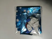 WEIGAO-Conjunto de globos de aluminio azul, decoración de primer cumpleaños, número de un año, suministros de decoración para Celebración de Bebé y Niño