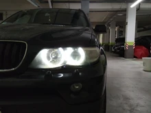 2 uds canbus 160w blanco ángulo ojos LED marcador HALO anillo de luz bombilla para E39 E53 X5 E60 E61 E63 E64 E65 E66 E83 X3 Super brillante