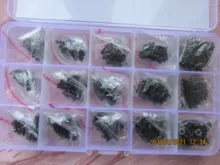 450 unids/set Chapado en negro avellanados de cabeza plana tornillos de rosca con Cruz M2.3 M2.6 M3 de acero al carbono kit de surtido de