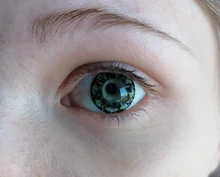 2 unids/par lentes de contacto de Color ojo diamantes serie Azul lentes de contacto de Color de lente de contacto para los ojos de lentes de contacto