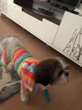 Mono de lana suave para perro, ropa de invierno para perros, pijamas para perros pequeños, trajes para mascotas, ropa con capucha para perros