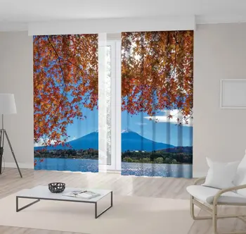 Curtain Maple Tree Branches with a background of Mountain Fuji and Lake in November Fall Seasonal Scenery Mustard Blue Green
Curtain Maple Tree Branches with a background of Mountain Fuji and Lake in November Fall Seasonal Scenery Mustard Blue Green