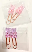 2 uds. De sujetadores de papel de Metal y oro rosa para mujer, estilo de oficina para mujer, papelería escolar, suministros decorativos para fotos, papelería