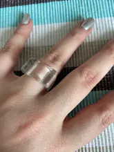 FFLACELL 2020 de moda de verano de acrílico geométrico Irregular bola de cristal transparente resina anillos de colores para la joyería de las mujeres regalos