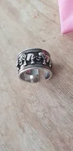 Foxanry-Anillos abiertos de elefante Vintage para mujer, de Plata de Ley 925, joyería tailandesa para mujer, regalo, anillos ajustables de Moda Antigua