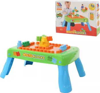 Stacking Blocks MOLTO Set of game designer (20 items) in box (green) with an element of rotation toys for children for kids game constructor blocks toys for boys and girls
Stacking Blocks MOLTO Set of game designer (20 items) in box (green) with an element of rotation toys for children for kids game constructor blocks toys for boys and girls