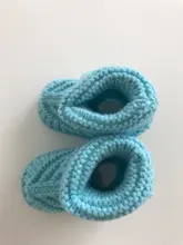 Zapatos de cuna para bebé recién nacido hecho a mano, para niños y niñas, botines de tejido cálido para invierno de ganchillo para primeros pasos, TQ