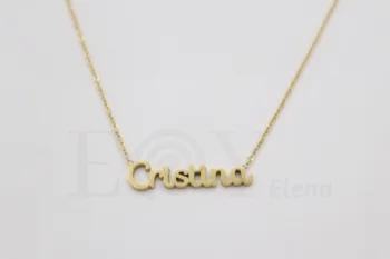 Collar De Acero Inox Con Nombre De Cristina Color Dorado Alta Calidad Envió Desde España 
Collar De Acero Inox Con Nombre De Cristina Color Dorado Alta Calidad Envió Desde España
