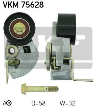 Roller tension mechanism with tension Hyundai Elantra/Santa Fe, Kia Carens 1.6-2.0 00 SKF VKM75628
Roller tension mechanism with tension Hyundai Elantra/Santa Fe, Kia Carens 1.6-2.0 00 SKF VKM75628