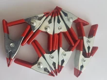 10PCS Metal Spring Clamps 2 Clip Soft Plastic Tips Grip Photos Craft