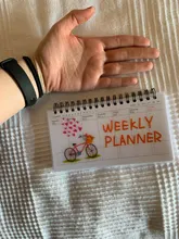 Planificador semanal de dibujos animados kawaii, cuaderno de espiral, Agenda, regalo para niños, papelería para la escuela, oficina y suministros escolares, planificador