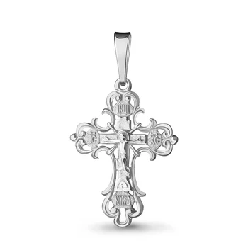 Aquamarine Orthodox cross without inserts, 925 sterling silver
Aquamarine Orthodox cross without inserts, 925 sterling silver