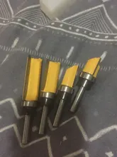 Plantilla de vástago de 8mm para carpintería, broca de enrutador, broca, fresa escariadora recta, recortadora de limpieza, cortador de espiga embellecedor empotrado, 1 ud.