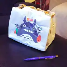 Bolsa de lona Oxford Totoro para el almuerzo, bolso nuevo bolso de comida, caja para mantener el calor, garantía de 3 años, 1 unidad