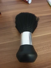 Cepillo de fibra suave para el cuello, brocha de polvo para pelo negro, herramienta práctica de peinado y corte de pelo