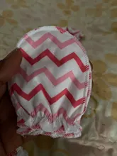 KLV 4 par/set Simple lindo tejido de bebé guante recién nacido Anti-comer mano Anti-¡cara proteger guante manopla para bebé