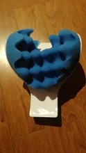 Soporte para el cuello calmante para la tensión relajante de hombros y cuello esponja azul libera tensión muscular alivia el dolor tighteness Theraputic