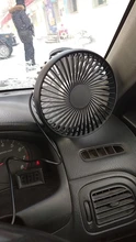Ventilador USB de 2 estilos para coche, ventosa para asiento trasero de coche de un solo cabezal, 12V y 24V, Control Universal de viento grande y tres velocidades