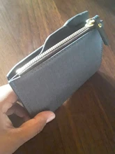 Cartera con monedero para hombre, cartera con bolsa con cierre monederos pequeños, monedero Delgado, Cartera de hombre