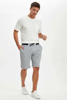 DeFacto Man's Short Bottoms Men's Light Grey Casual Shorts Men's Lace-up Adjustable Shorts-N7213AZ20SM
DeFacto Man's Short Bottoms Men's Light Grey Casual Shorts Men's Lace-up Adjustable Shorts-N7213AZ20SM