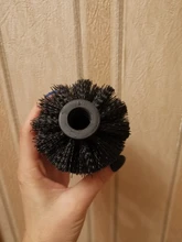 Escobilla limpieza inodoro, cabezal blanco, herramienta de baño, 1 reemplazo para PC, buena calidad, la mejor promoción