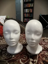 Soporte práctico de espuma para pelucas para cabezas de maniquí, soporte de exhibición para gafas, modelo de cabeza de peluca, envío directo, con soporte para peluca