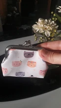 Monedero de gato de dibujos animados para mujer, mini carteras de mujer, bolso de mano, monedero con cerrojo, monedero