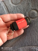 1 Mini llavero linterna de bolsillo USB recargable LED lámpara linterna de luz impermeable
