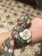 Shsby marca única damas flor tela de reloj de las mujeres de la moda reloj de vestir de tela de alta calidad reloj dulce reloj de pulsera de niñas