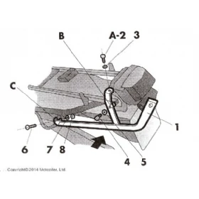 Mount top coffer SHAD for Kawasaki ZZR600 (91-93)
Mount top coffer SHAD for Kawasaki ZZR600 (91-93)